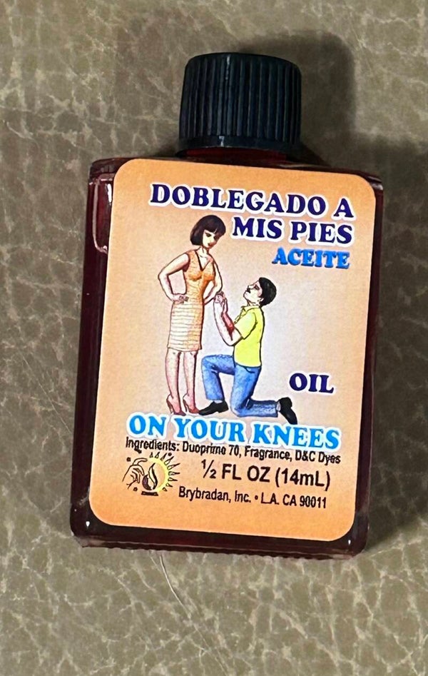 Aceite doblegado a mis pies