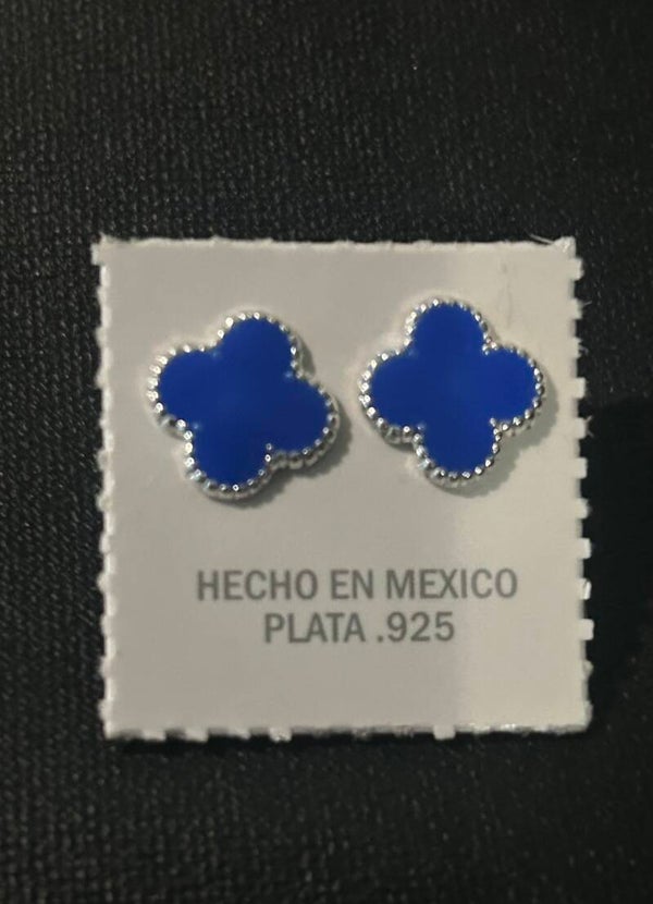 BLUE CLOVER EARRINGS