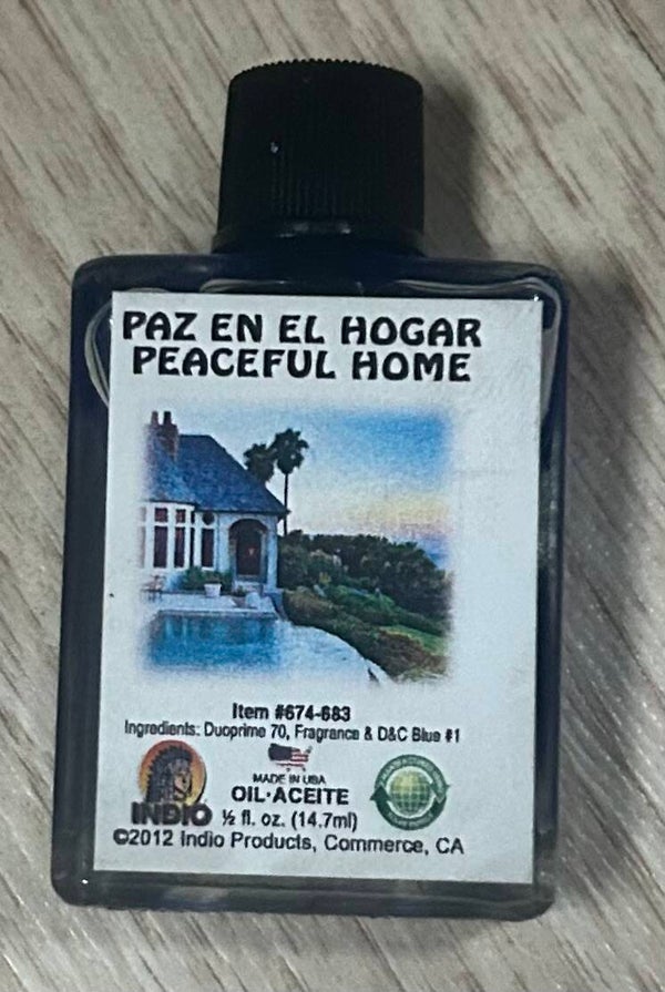 Aceite Paz en el hogar