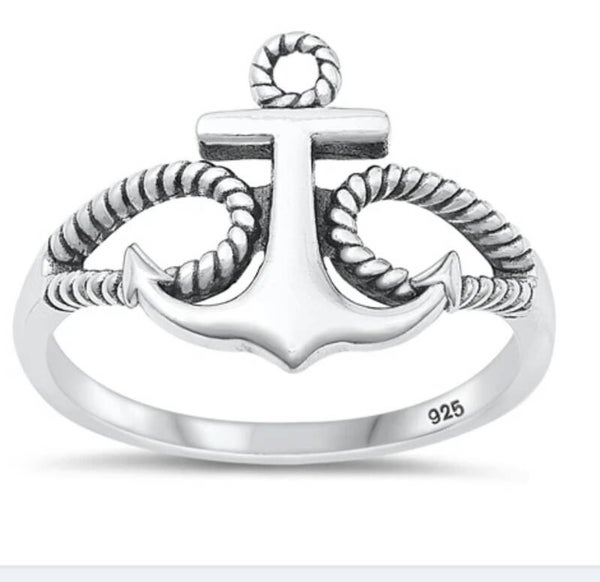 Silver Ring - Anchor .925