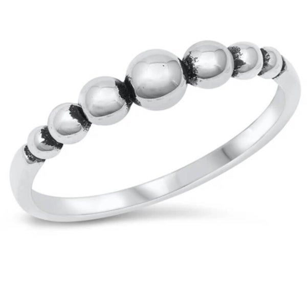 .925 silver ring -bead