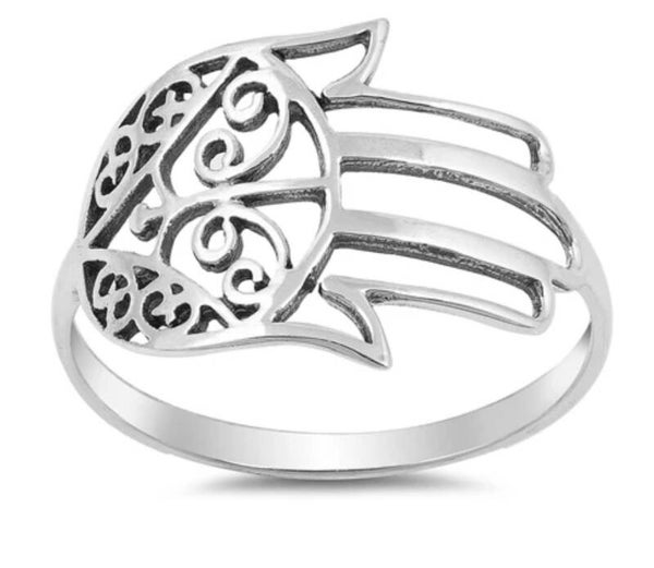 Silver Ring - Hamsa .925