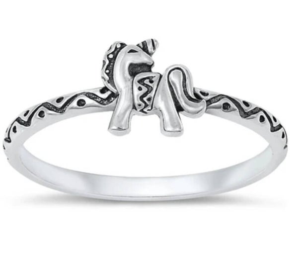 Silver Ring - Unicorn .925