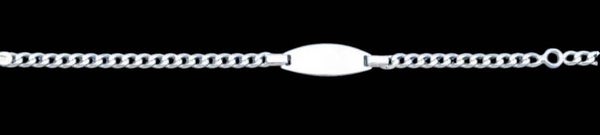 Silver Baby ID Bracelet