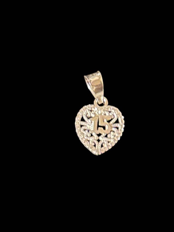 Sweet 15 pendant starling, silver