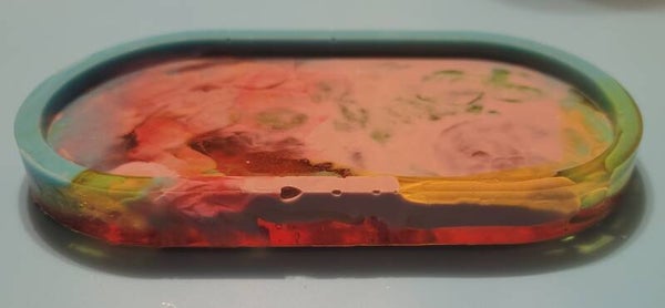 Swirly Oval Accessory Tray