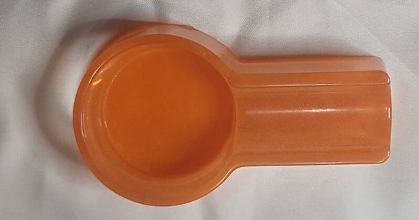 Clear/ Orange Cigar Ashtray
