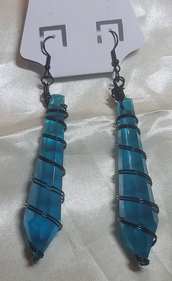 Blue/Black Earrings