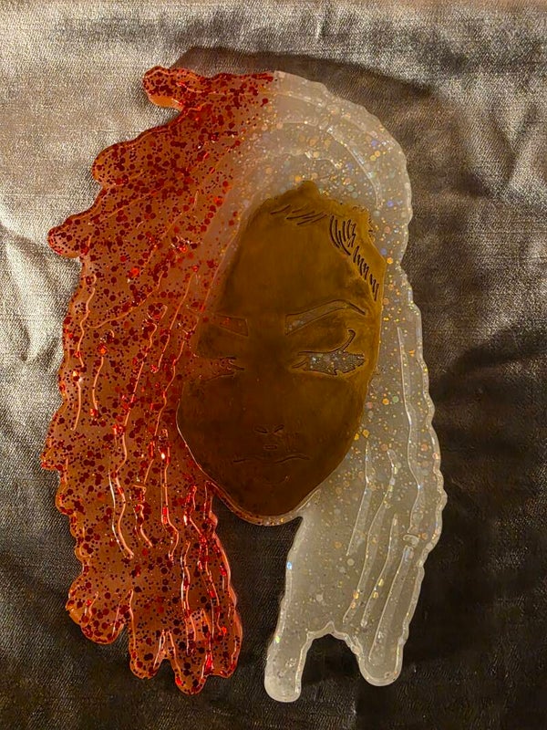 Red/White Dread Girl Coaster