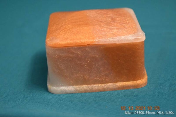 White/Gold Square Box