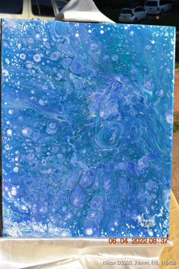 Blue/Purple Abstract 16x20