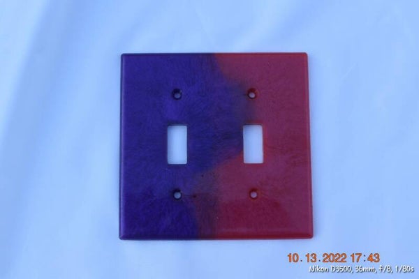 Custom Double Light Switch Panel
