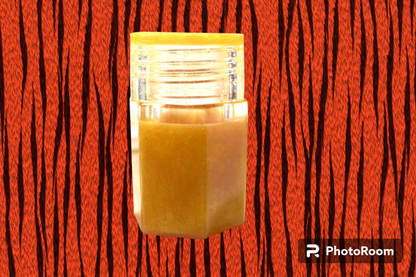 Gold/Clear Hexagon Jar