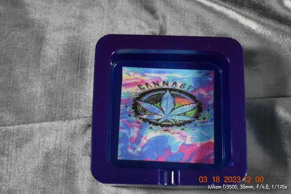 High Life Glow in the Dark Square Ashtray