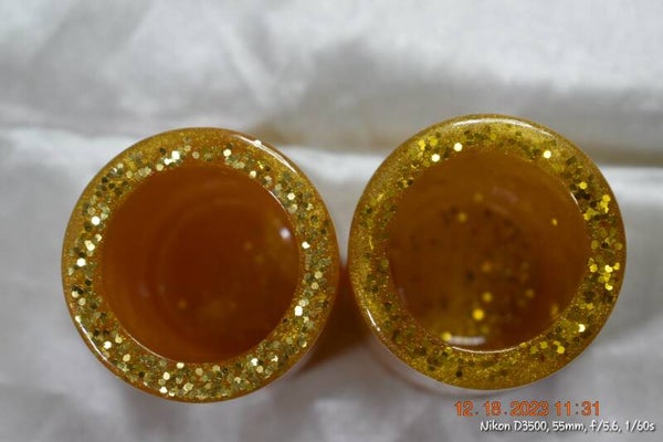 Gold Glitter Shot Cups