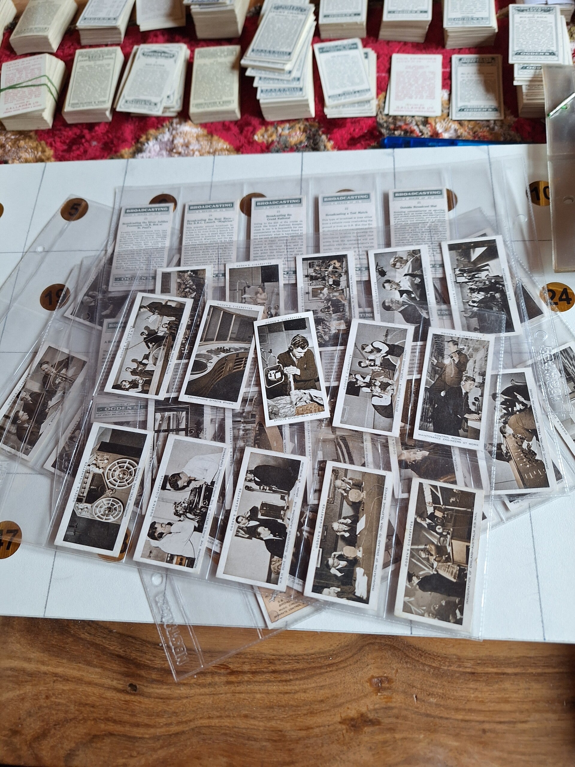 BROADCASTING COMPLETE SET OF 50 CIGARETTE CARDS 1936 ORIGINAL CARDS FROM TILLEYS OF SHEFFIELD OGDENS LTD