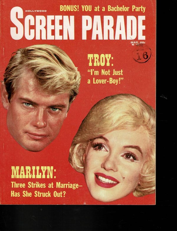 HOLLYWOOD Screen Parade US Magazine March 1961 Marilyn Monroe