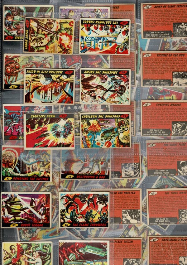 MARS ATTACKS GUM CARDS CONPLETE SET 1962 TOPPS CARDS ORGINAL ISSUE
