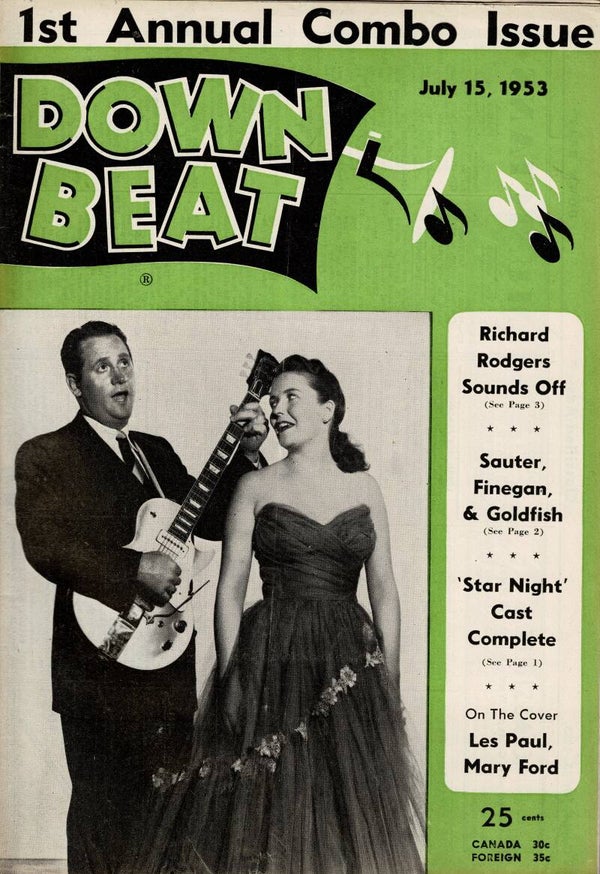 DOWNBEAT US MAGAZINE July 15th 1953