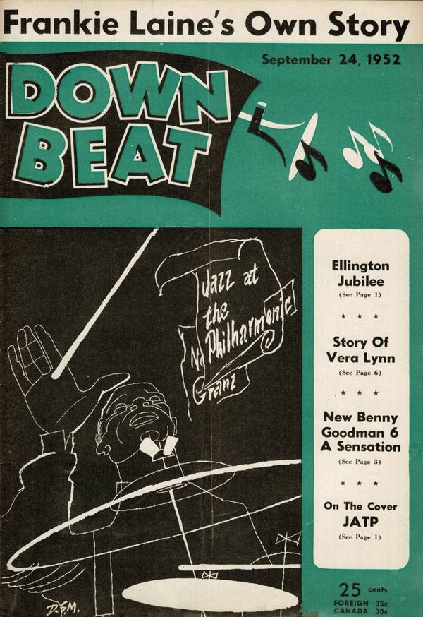 DOWNBEAT US MAGAZINE September 24th 1952