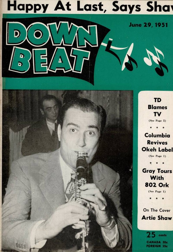 DOWNBEAT US MAGAZINE June 29th 1951