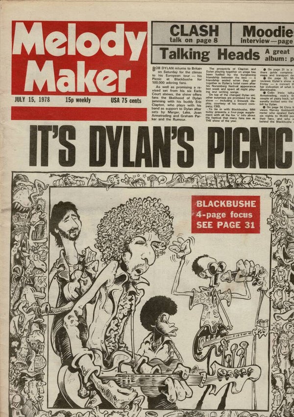 MELODY MAKER UK MUSIC PAPER July 15th 1978