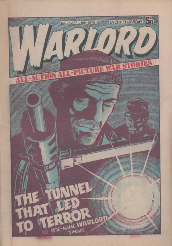 WARLORD UK COMIC No 28 April 5th 1975