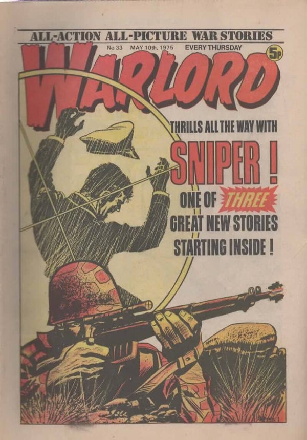 WARLORD UK COMIC No 33 May 10th 1975