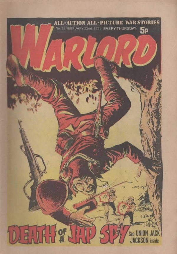 WARLORD UK COMIC No 22 February 22nd 1975