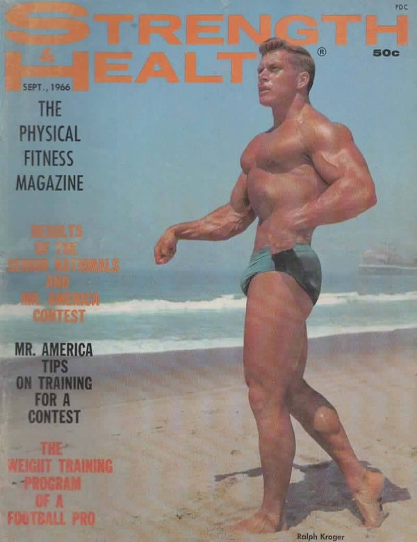 STRENGTH AND HEALTH US Magazine September 1966 VINTAGE BACK ISSUE MAGAZINES TILLEYS