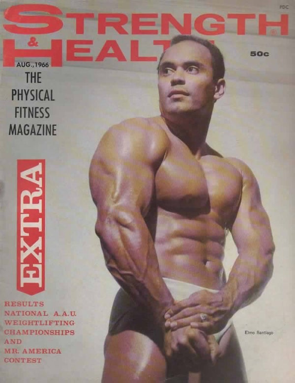 STRENGTH AND HEALTH US Magazine August 1966 VINTAGE BACK ISSUE MAGAZINES TILLEYS