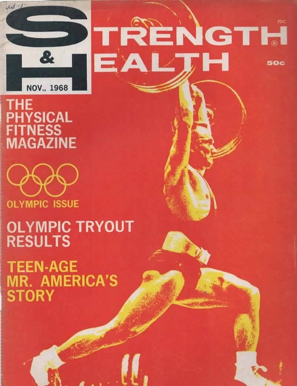 STRENGTH AND HEALTH US Magazine November 1968 VINTAGE BACK ISSUE MAGAZINES TILLEYS