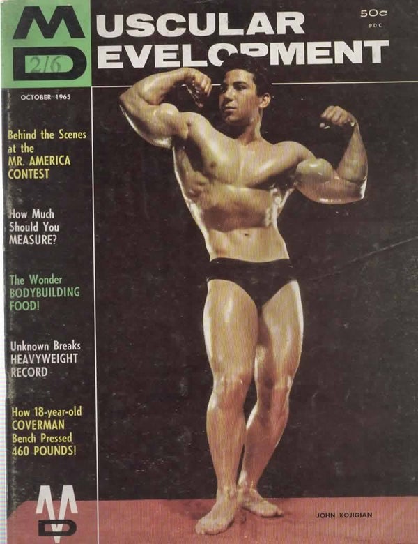 MUSCULAR DEVELOPMENT US MAGAZINE OCTOBER 1965 VINTAGE BACK ISSUE MAGAZINES TILLEYS