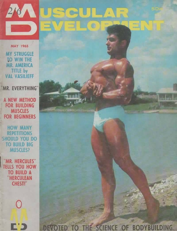 MUSCULAR DEVELOPMENT US MAGAZINE MAY 1965 VINTAGE BACK ISSUE MAGAZINES TILLEYS