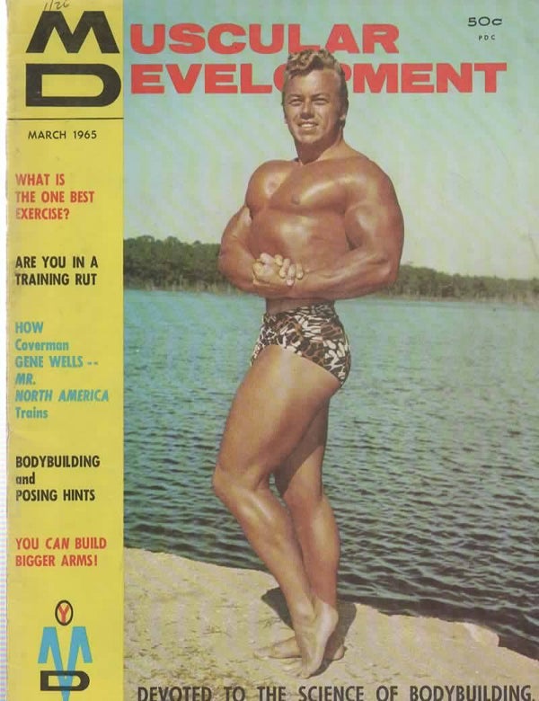 MUSCULAR DEVELOPMENT US MAGAZINE MARCH 1965 VINTAGE BACK ISSUE MAGAZINES TILLEYS