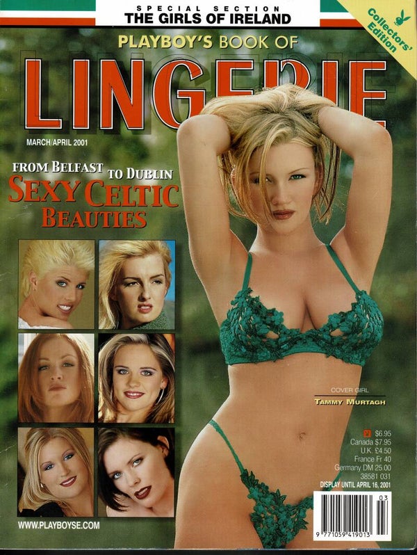 PLAYBOY US MAGAZINE  LINGERIE MARCH APRIL 2001 PLAYBOY MAGAZINE BACK ISSUES FROM TILLEYS OF SHEFFIELD