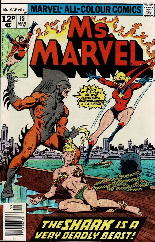 MS MARVEL MARVEL US COMIC  NO 15 MARCH 1978 BUY VINTAGE COMICS FROM TILLEYS
