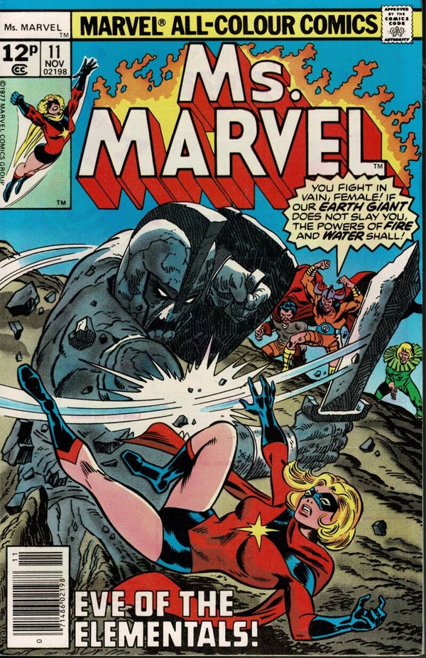 MS MARVEL MARVEL US COMIC  NO 11 NOVEMBER 1977 BUY VINTAGE COMICS FROM TILLEYS