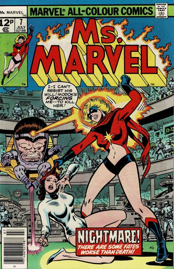 MS MARVEL MARVEL US COMIC  NO 7 JULY 1977 BUY VINTAGE COMICS FROM TILLEYS