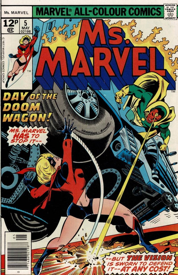 MS MARVEL MARVEL US COMIC  NO 5 MAY 1977 BUY VINTAGE COMICS FROM TILLEYS