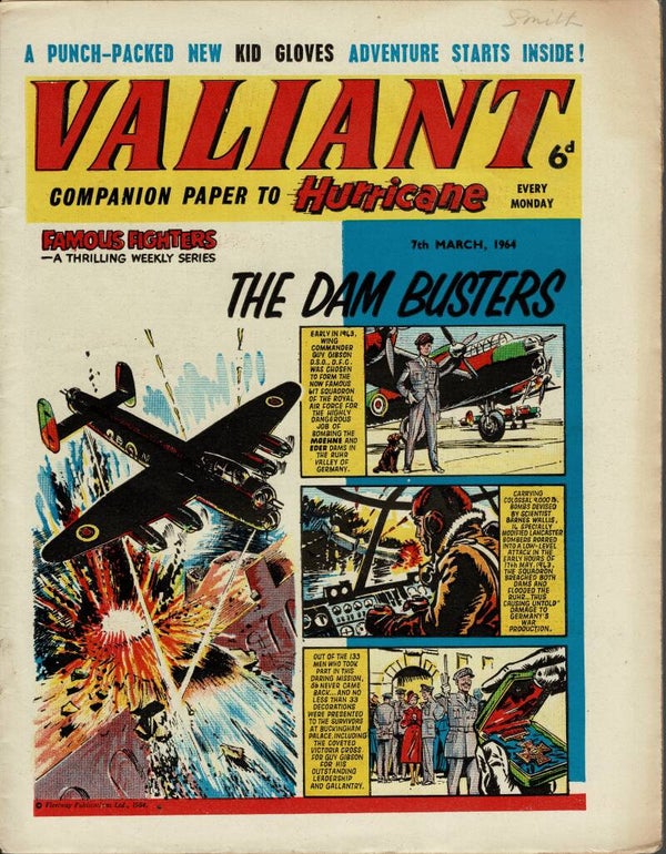 VALIANT UK COMIC 7TH MARCH 1964 VINTAGE COMICS FROM TILLEYS OF SHEFFIELD