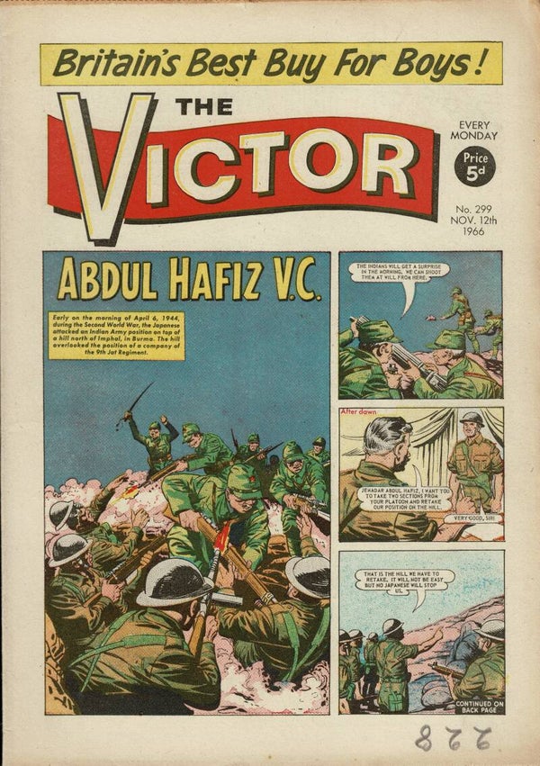 VICTOR UK COMIC NO 299 NOVEMBER 12TH 1966 VINTAGE COMICS FROM TILLEYS OF SHEFFIELD