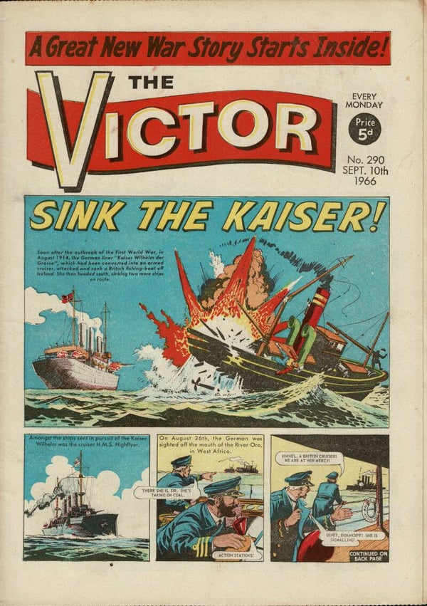 VICTOR UK COMIC NO 290 SEPTEMBER 10TH 1966 VINTAGE COMICS FROM TILLEYS OF SHEFFIELD