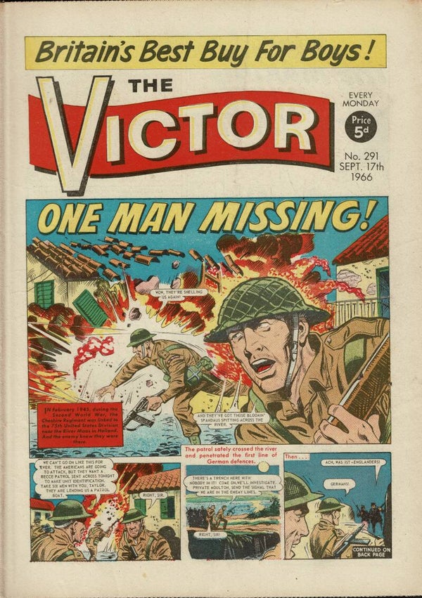 VICTOR UK COMIC NO 291 SEPTEMBER 17TH 1966 VINTAGE COMICS FROM TILLEYS OF SHEFFIELD