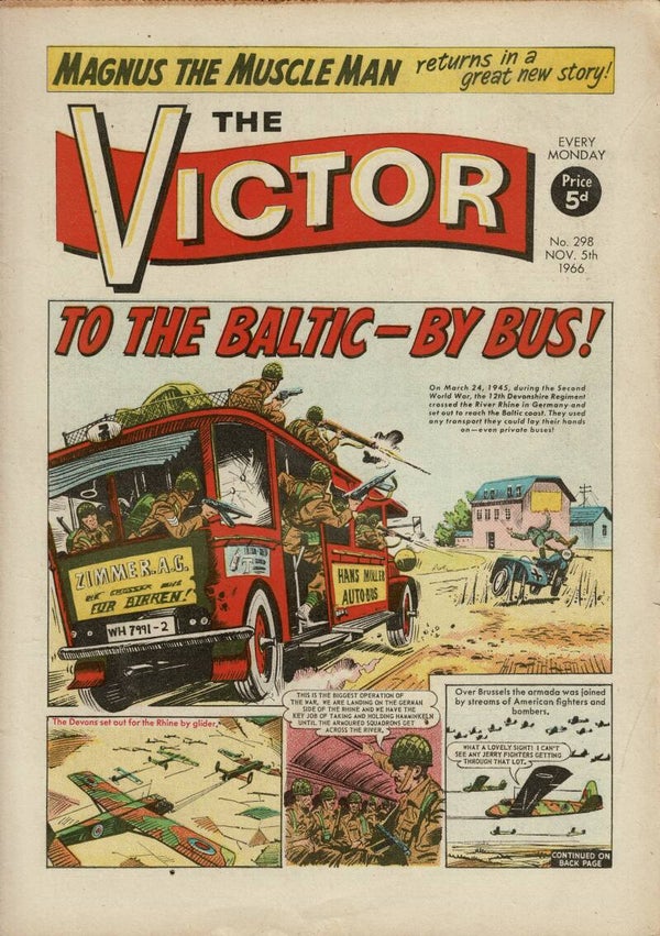 VICTOR UK COMIC NO 298 NOVEMBER 5TH 1966 VINTAGE COMICS FROM TILLEYS OF SHEFFIELD