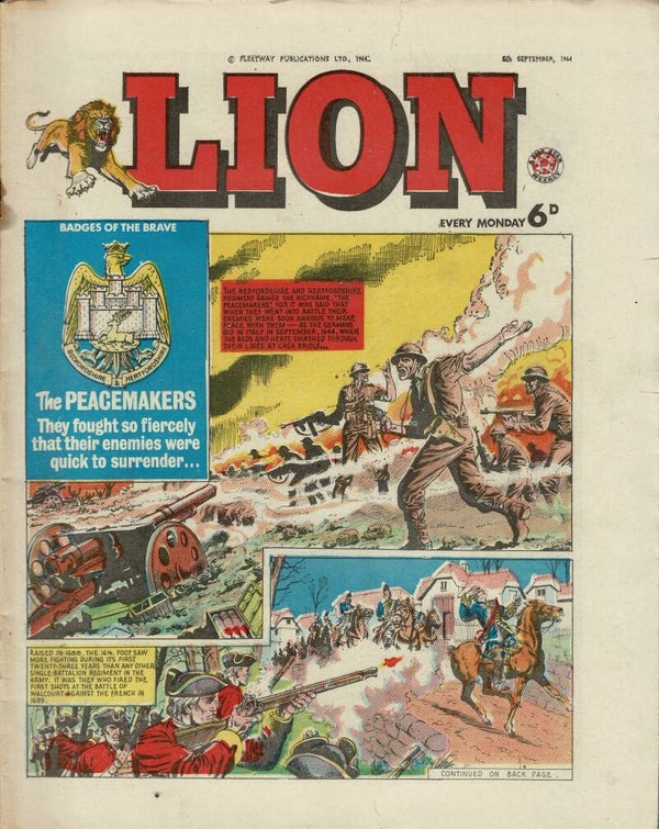 LION UK COMIC 5TH SEPTEMBER 1964 VINTAGE COMICS FROM TILLEYS OF SHEFFIELD