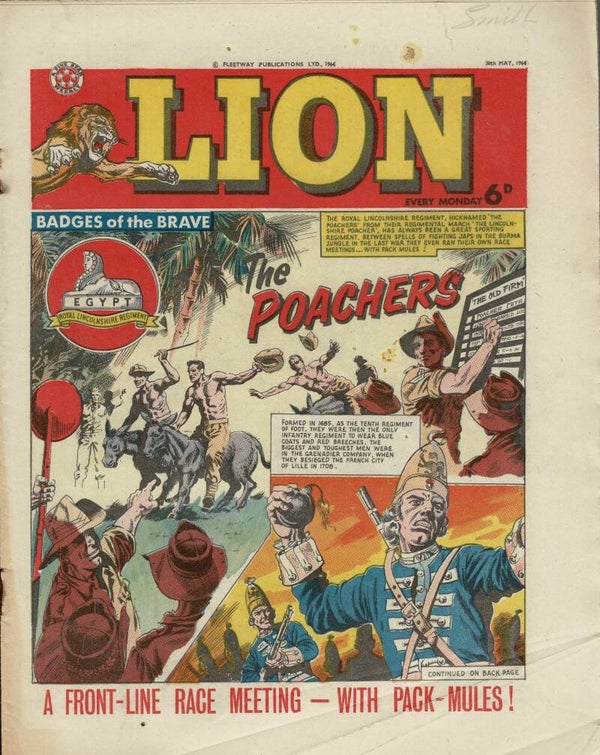 LION UK COMIC 30TH MAY 1964 VINTAGE COMICS FROM TILLEYS OF SHEFFIELD
