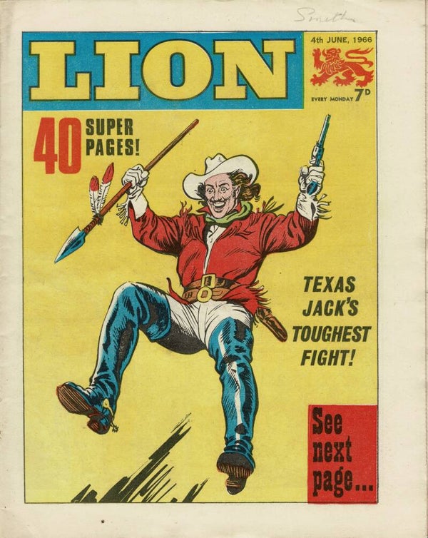 LION UK COMIC 4TH JUNE 1966 VINTAGE COMICS FROM TILLEYS OF SHEFFIELD