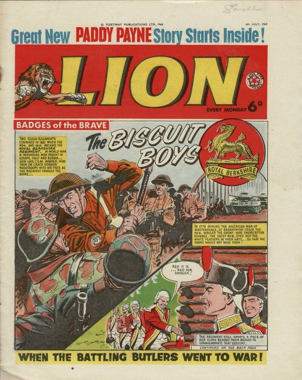 LION UK COMIC 4TH JULY 1964 VINTAGE COMICS FROM TILLEYS OF SHEFFIELD