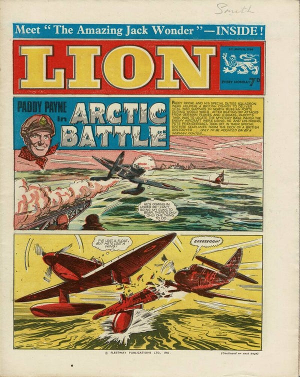 LION UK COMIC 5TH MARCH 1966 VINTAGE COMICS FROM TILLEYS OF SHEFFIELD